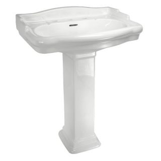English Turn Petite Pedestal Sink Set with Centers