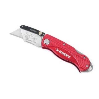 Husky Sure Grip Folding Lock Back Utility Knife   Utility Knives  