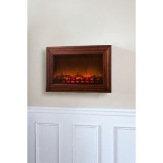Fire Sense Wood Wall Mounted Electric Fireplace