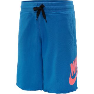 NIKE Mens AW77 Alumni Shorts   Size Xl, Military Blue/crimson