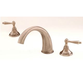 Giagni Celina Double Handle Deck Mount Roman Tub Faucet Crystal Handle