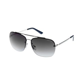Kenneth Cole Silvertone Rimless Aviator Sunglasses