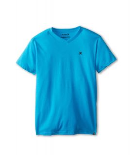 Hurley Kids Icon Premium Heather Tee Boys Short Sleeve Pullover (Blue)