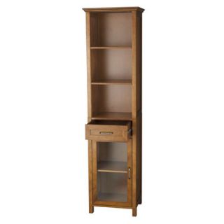 Elegant Home Fashions Avery Linen Cabinet with 1 Drawer and 3 open