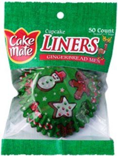 Cake Mate Cupcake Liner, Gingerbread, 50 Count, Boxes (Pack of 12)  Pastry Decorations  Grocery & Gourmet Food