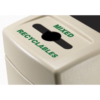 Commercial Zone 55 Gallon Recycling Waste Container with Lid Options