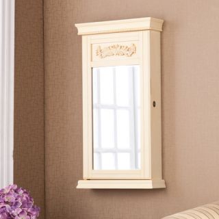 Waverly Wall Mounted Jewelry Armoire with Mirror