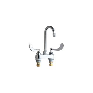 Widespread Bathroom Faucet with Double Wrist Blade Handles