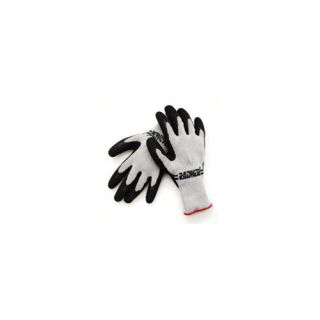 Black Palm Coated Work Gloves With Light Red Hem (144 Pair Per Case