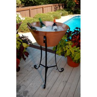 Unique Arts Large Copper Beverage Stand with Stand