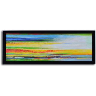 My Art Outlet Color Strategy Canvas Hand Painted Framed Art