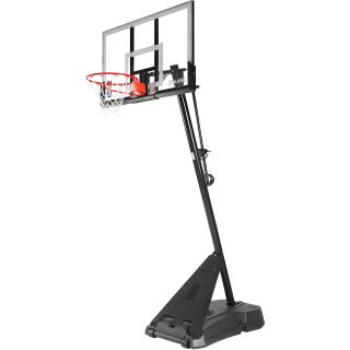 Spalding 54 Acrylic Portable Angled Pole Basketball System (75746)