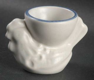 Pfaltzgraff Yorktowne (Usa) Single Egg Cup, Fine China Dinnerware   Blue Floral,