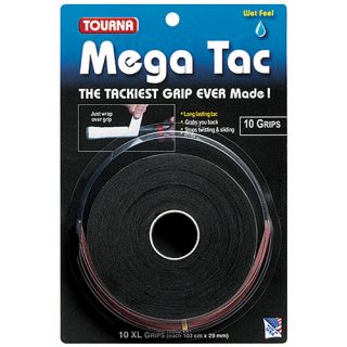 TOURNA MEGA TAC   10 Pack, Black (MT 10 XL BK)