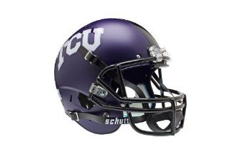 NCAA TCU Horned Frogs Replica XP Helmet   Alternate 1 (Matte Purple)  Sports Related Collectible Mini Helmets  Sports & Outdoors