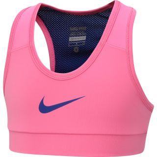 NIKE Girls Pro Hypercool Compression Mesh Sports Bra   Size Medium, Pink