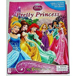 Disney Princess   Pretty Princess Storybook Playset with 12 Figures (My Busy Book) Toys & Games