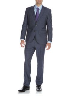 James Two Button Wool Suit, Navy