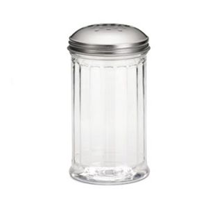 Tablecraft 12 oz Polycarbonate Shaker w/ Stainless Steel Perforated Top