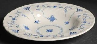Myott Staffordshire Finlandia Large Rim Soup Bowl, Fine China Dinnerware   Blue