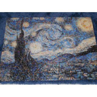 Buffalo Games Photomosaic, The Starry Night   1000pc Jigsaw Puzzle Toys & Games