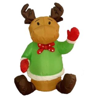 Christmas Inflatable Sitting Reindeer