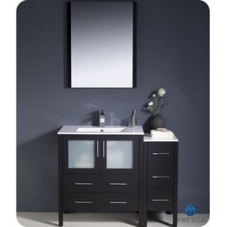 Fresca Torino 42 Modern Bathroom Vanity with Side Cabinet and