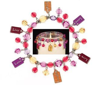 Live Laugh Love Candle Jar Candy Charms Home Decor   Wall Sculptures