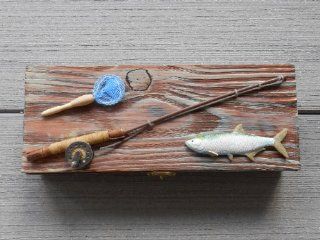 Nautical Fishing Box for Coins, Keys or Watch, Man Cave Father's Day Gift   Decorative Boxes