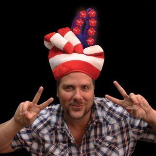 Flashing Patriotic LED Peace Hat Toys & Games