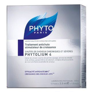 Phyto Phytolium 4 Energizing Botanical Concentrate Oil for Unisex, 0.118 fl. Ounce  Hair Regrowth Treatments  Beauty