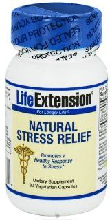 Life Extension   Natural Stress Relief   30 Vcaps Health & Personal Care