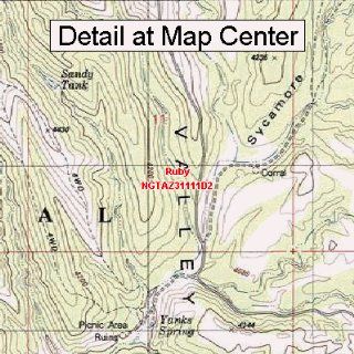 USGS Topographic Quadrangle Map   Ruby, Arizona (Folded/Waterproof)  Outdoor Recreation Topographic Maps  Sports & Outdoors
