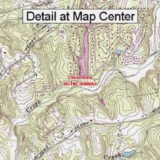 USGS Topographic Quadrangle Map   Clemmons, North Carolina (Folded/Waterproof)  Outdoor Recreation Topographic Maps  Sports & Outdoors