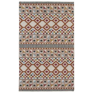 Kaleen Nomad Paprika Geometric Rug