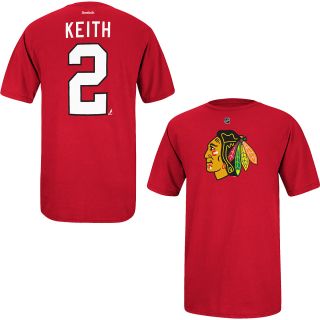 REEBOK Youth Chicago Blackhawks Duncan Keith Premier Player Name And Number T 