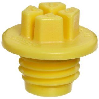 Kapsto 737 M 12 x 1.5 Polyamide Sealing Screw Plug with O Ring, Yellow, 17.2 mm Tube OD (Pack of 100) Pipe Fitting Push In Plugs