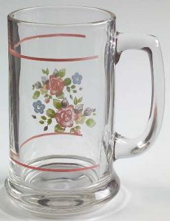 Pfaltzgraff Tea Rose Glassware Tankard, Fine China Dinnerware   Stoneware,Pink R