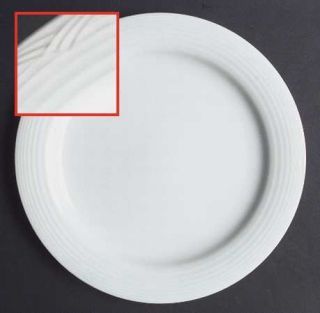 Noritake Arctic White Dinner Plate, Fine China Dinnerware   Contemporary,All Whi