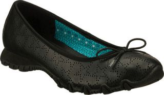 Womens Skechers Relaxed Fit Bikers Starry Nights   Black Slip on Shoes