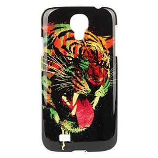 Aunriver Black Cover Ferocious Tiger Fashion Icon Hard Case Cover for Samsung Galaxy S4 i9500+Secret free gift Cell Phones & Accessories