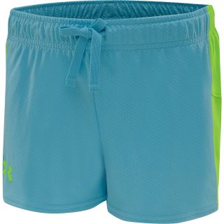 UNDER ARMOUR Girls Intensity Shorts   Size Medium, Cruise/green