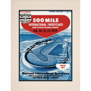 Mounted Memories NASCAR Matted 10.5 x 14 Daytona 500 Program Print