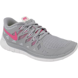 NIKE Womens Free Run+ 5.0 Running Shoes   Size 11, Wolf Grey/pink