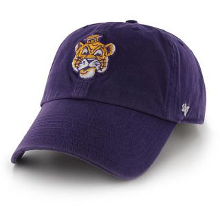 47 BRAND Mens LSU Tigers Mascot Logo Clean Up Adjustable Cap   Size
