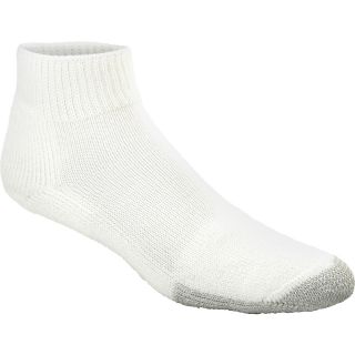 THORLO TMX Thick Cushion Tennis Quarter Socks   Size Medium, White