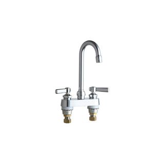 Centerset Bathroom Faucet with Double Wrist Blade Handles