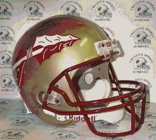 Florida State Seminoles   Riddell NCAA Full Size Deluxe Replica Football Helmet  Sports Related Collectibles  Sports & Outdoors