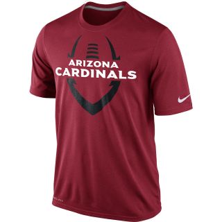 NIKE Mens Arizona Cardinals Dri FIT Legend Icon Short Sleeve T Shirt   Size L,