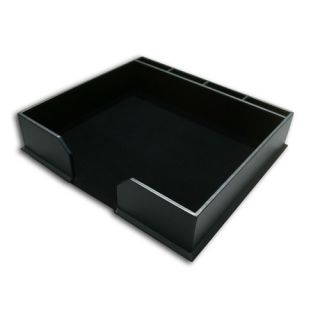 1000 Series Classic Leather Conference Pad Holder in Black